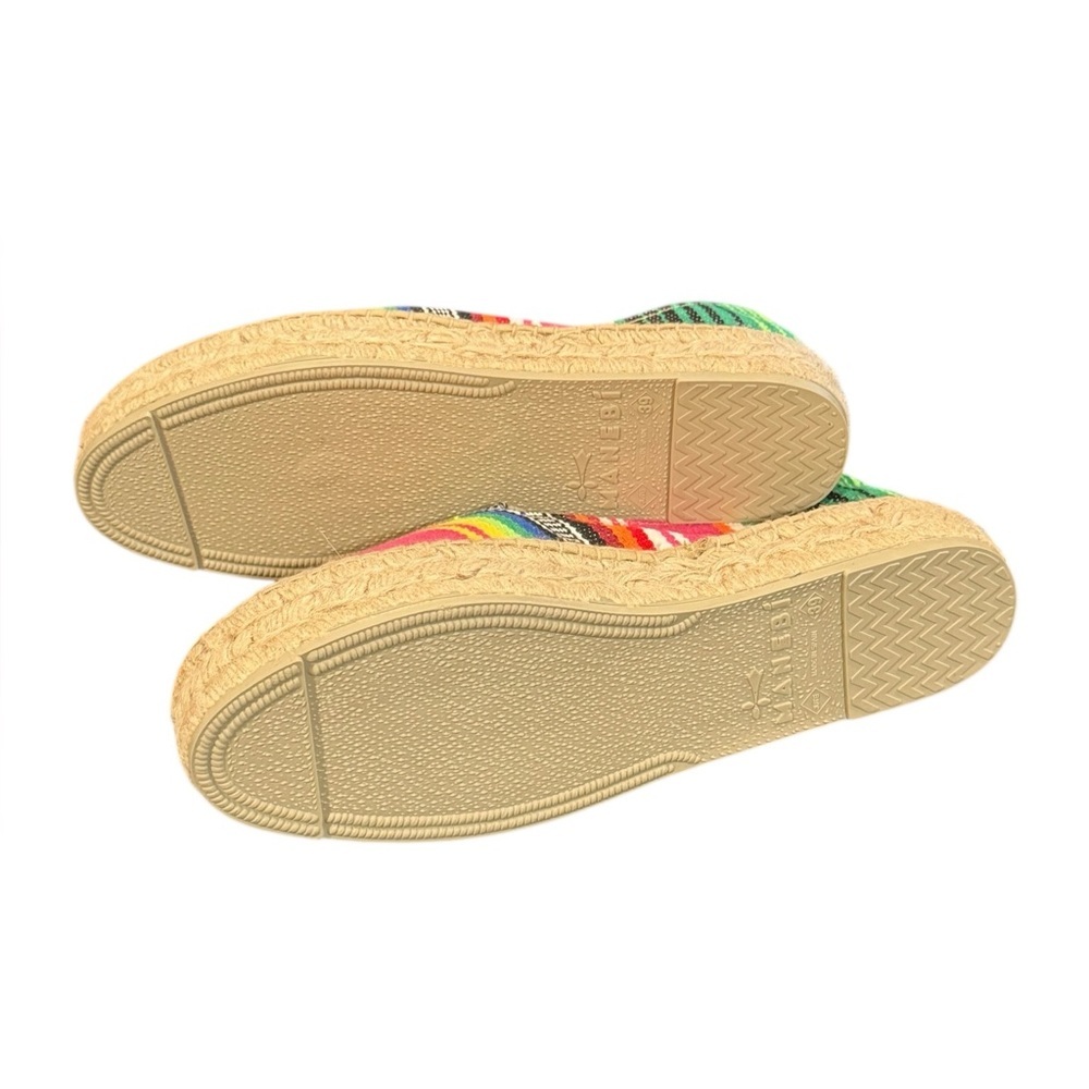 Striped Pink Multicolor Espadrille Slip-On - Picture 9 of 16